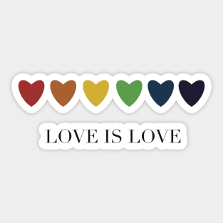 Love is love Sticker